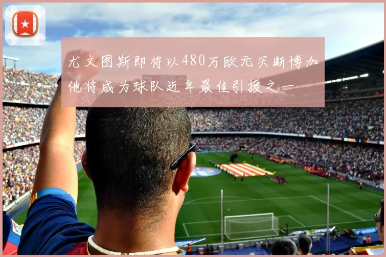 尤文图斯即将以480万欧元买断博加他将成为球队近年最佳引援之一